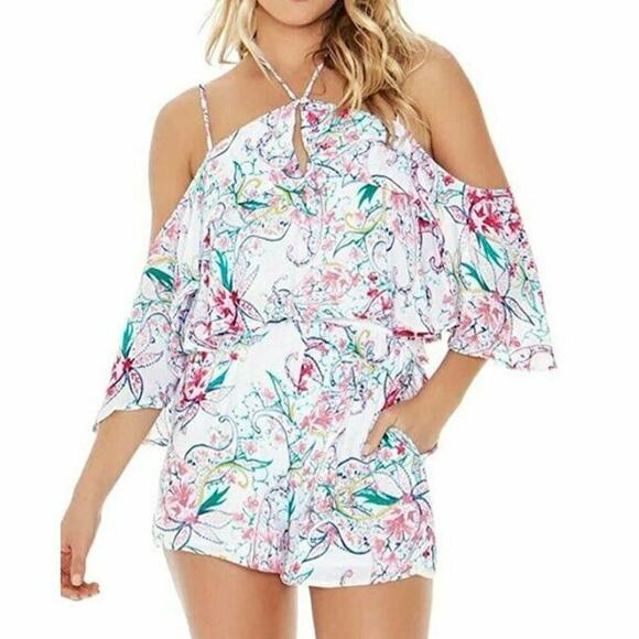 L*Space Paisley Perfect Seaside Romper Large - Picture 6 of 6
